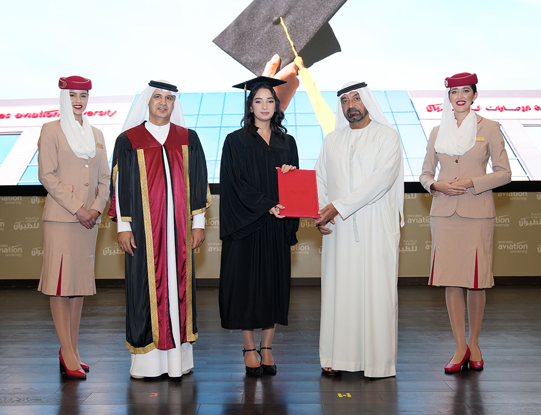 HHAhmedBinSaeed's tweet image. As Emirates Aviation University celebrates 35 years of advancing aviation education, I am proud to recognise the achievements of this year’s 154 graduates. Representing over 25 nationalities and diverse disciplines, they reflect the university’s global impact and enduring…