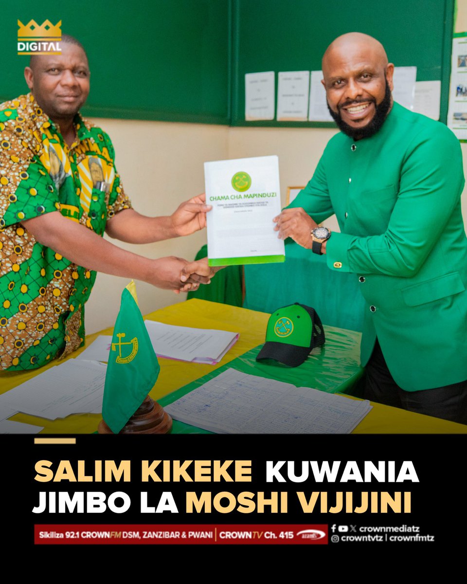 Japo #Jasusi hates CCM with passion lakini kuna wana-CCM wengi tu ambao yupo nao vizuri. Ni kwa muktadha huo, anamtakia kila la heri Ndugu <a href="/Salym/">Salim Kikeke</a>
katika safari yake ya kuwania ubunge. Salym ni mtu poa sana. Yule wa BBC Swahili na huyu wa Crown Media is same humble guy.

All the