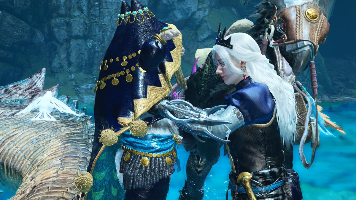 ラギアクルス……めっちゃ綺麗……
 #モンハンワイルズ  #ラギアクルス復活