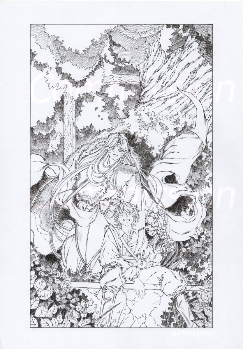 EkiToJupiter's tweet image. A small reminder that my commissions are open!
-Traditionally done with pen and ink! ✒️
-Original artwork can be shipped to you! ✉️
-I can draw your favourite character or your own OC (or both!)
Feel free to send me a DM if you have any questions!
#commissionsopen #traditionalart
