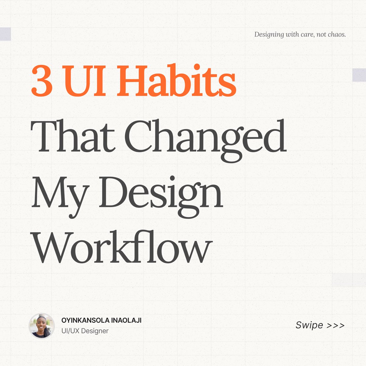 oyinkannnn's tweet image. Tiny habits, big difference.

3 things that made me a more intentional UI designer:
- Auto layout every time
- Contrast over color
- Real content early

Not fancy, just effective.

#UIDesign #FigmaTips #DesignTwitter #ProductDesign