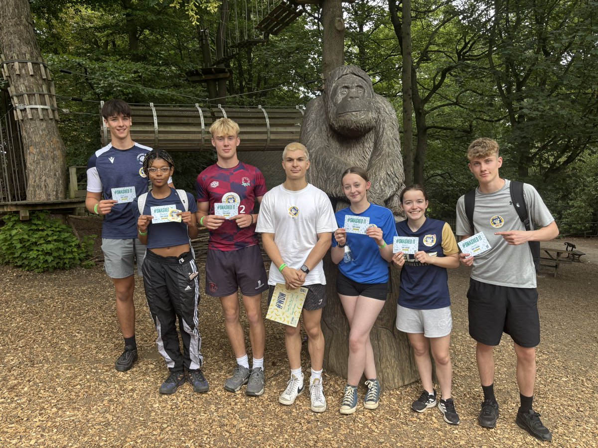 Our Y12 sport class completed a high ropes course as part of their OAA module. 🌳 🌳 🌳