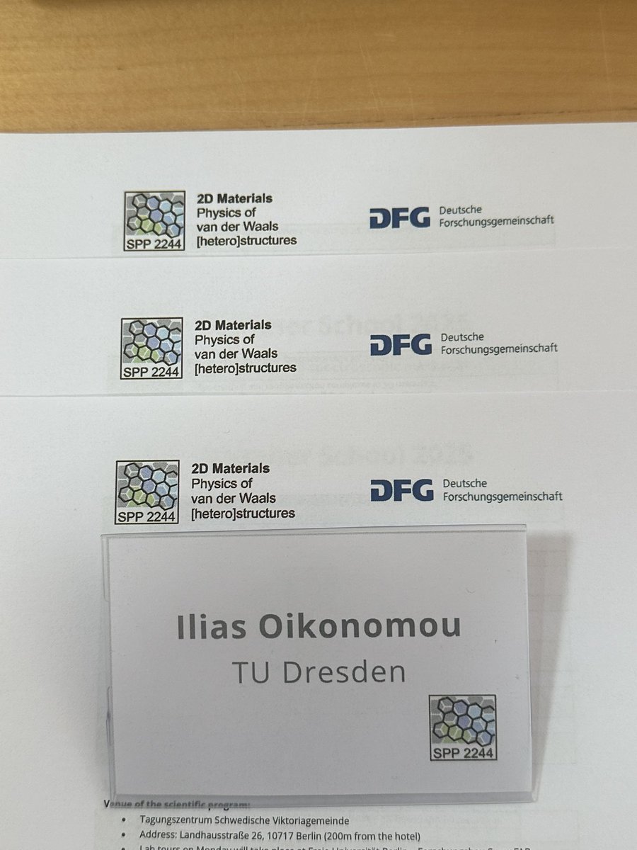 ioikonomou's tweet image. Excited to attend for a first time the @2dmp_spp2244 Summer School! There couldn't be a better place to discuss our latest results on defect-driven magnetism in PtSe2/graphene heterostructure! 🧲 @Theochem_TUD @NicolosiGroup @dfg_public @Crc1415