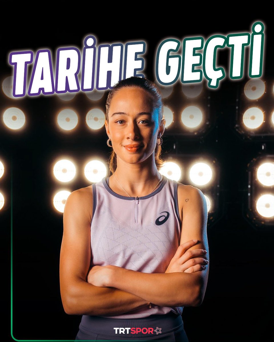 💫 Zeynep Sönmez bir ilke imza attı

🇹🇷 Milli tenisçimiz, #Wimbledon'da 2. tura yükselmeyi başaran ilk Türk kadın tenisçi oldu. 🎾