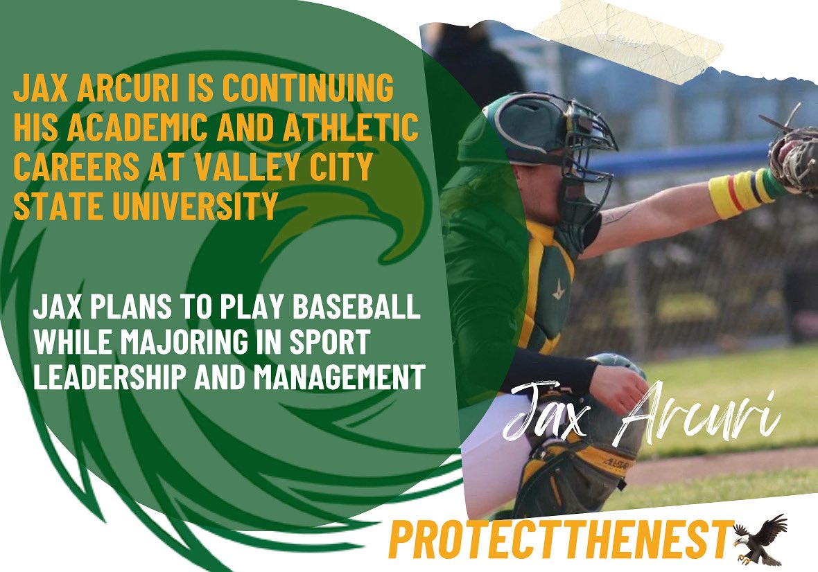 JAYHAWK NATION‼️

Join us in congratulating Jax Arcuri as he continues his academic and athletic career at Valley City State University in North Dakota. 

Read more about Jax’s decision: jccjayhawks.com/sports/bsb/202…

#ProtectTheNest🦅