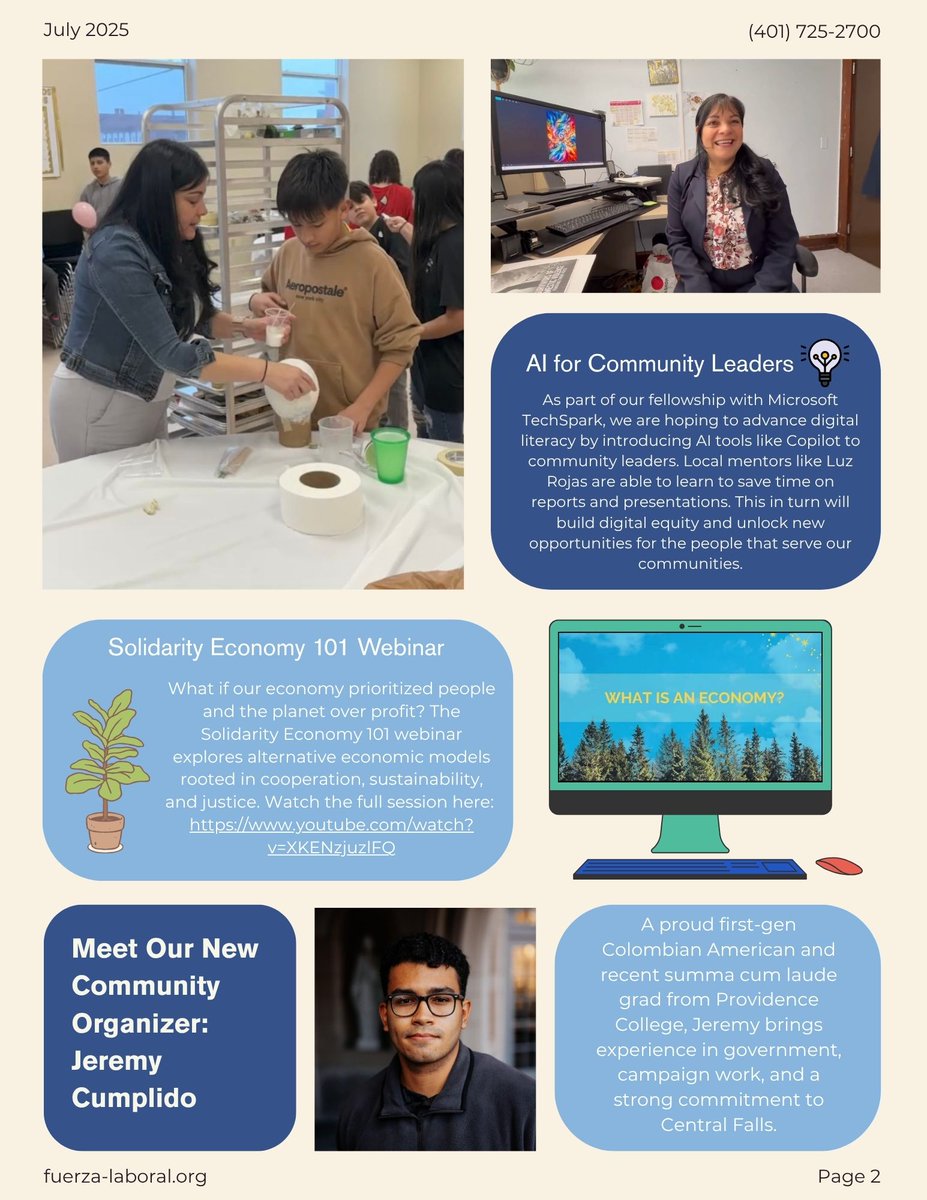 Fuerza_Laboral's tweet image. We’ve been busy—and we’ve got the receipts!
Our latest newsletter is full of highlights from the past few months plus some fun to keep you smiling. 😄
✨ Subscribe and join us by writing to info@fuerza-laboral.org OR in our website fuerza-laboral.org