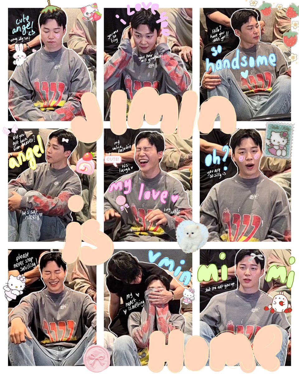 he’s so babie #JIMIN 🍡🤍🐤