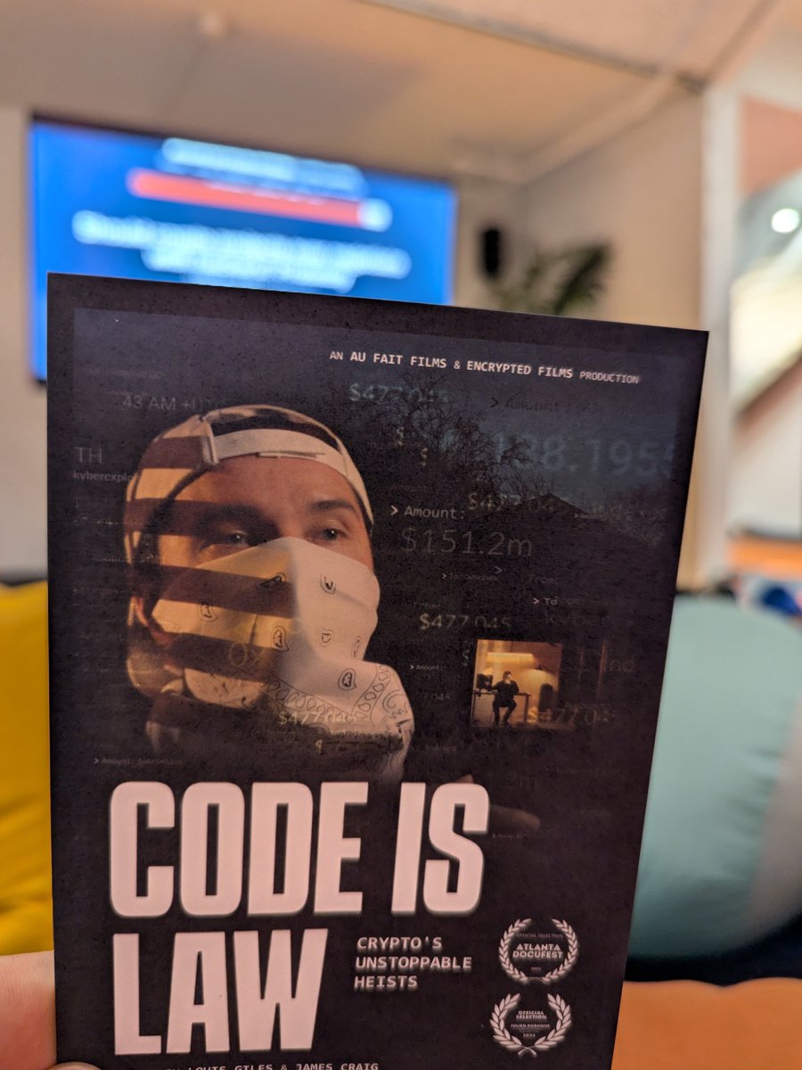 At #EthCC8 there was a pre-screening of the feature documentary #CodeIsLaw. Very interesting and good insights into both #TheDAO and the #IndexedFinanceHack