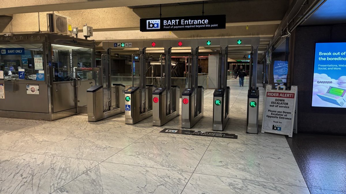 Fare gates are open on <a href="/SFMTA_Muni/">SFMTA</a> <a href="/SFBART/">BART</a>   Clipper card system is down. No fares enforced right now.