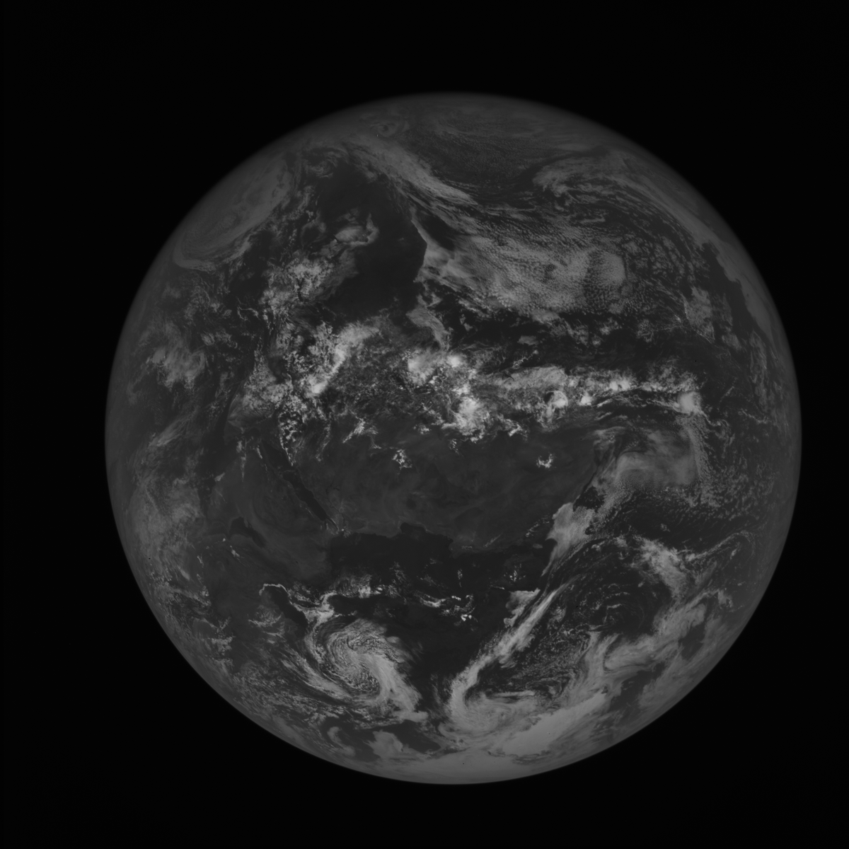 The Dwingeloo Telescope just downloaded this image from the satellite DSCOVR.