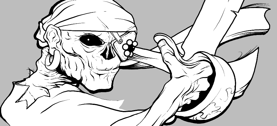 mrlich's tweet image. Man oh man do I really love making art.
(More work for upcoming @IonQuestGames products.)
#fantasy #ttrpg #pirate #undead