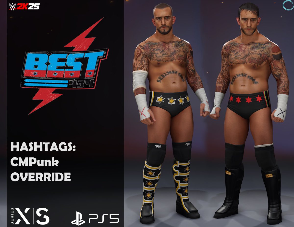 CM Punk ‘13 uploaded! Credit to <a href="/Defract/">Defract</a> for the vein texture ❌ #WWE2K25 #WWE