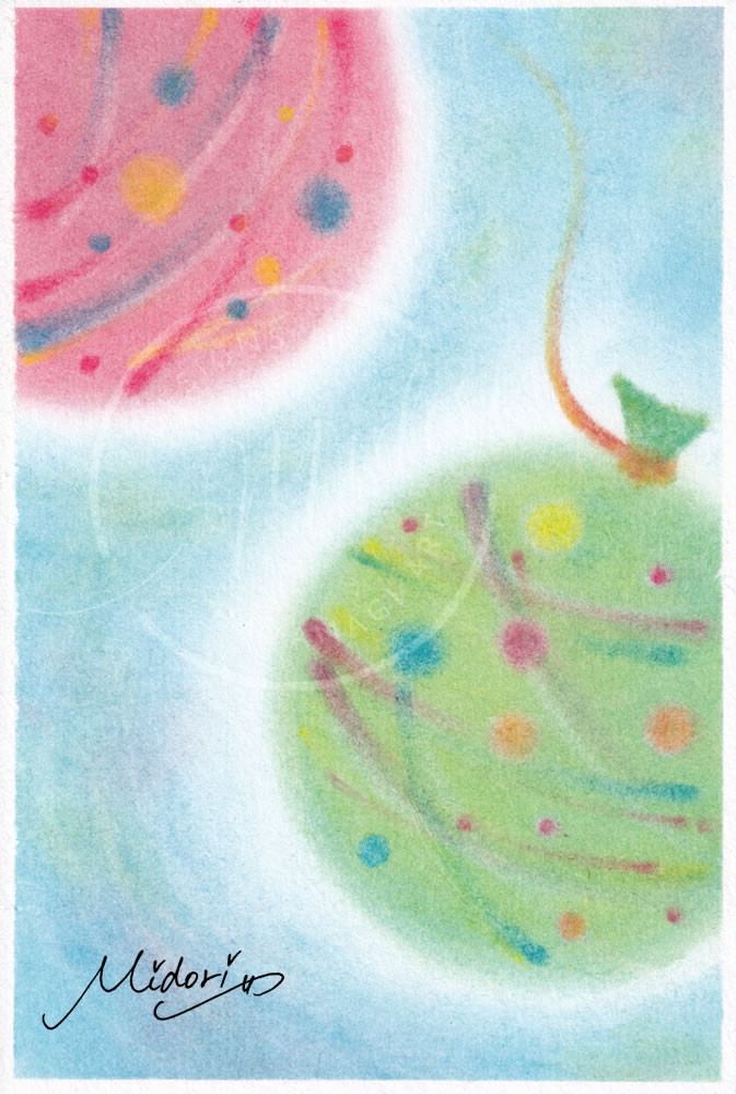 これって「水風船」？ それとも「ヨーヨー」？ 今月のレッスンで描く