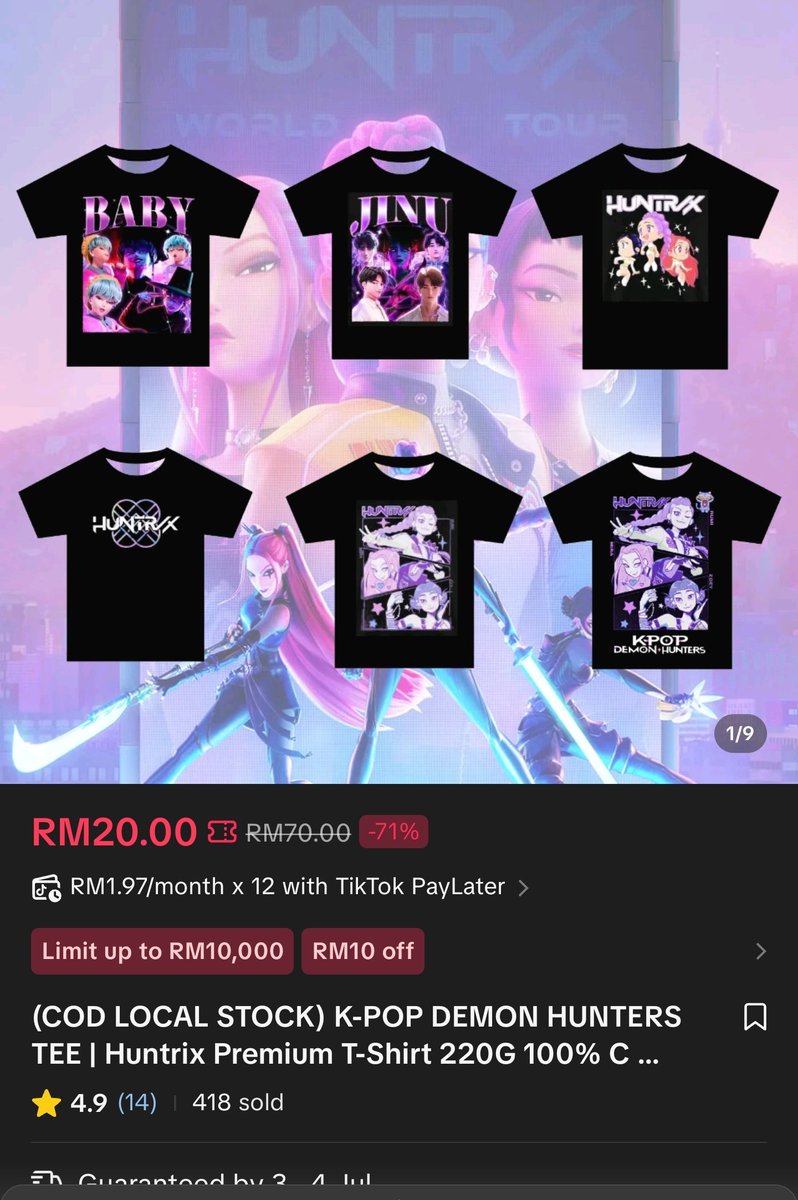 ꜱᴜᴇᴀɴɴᴀᴊᴏᴇ 〄 🏴☠️️ (@sueannajoe_) on Twitter photo Selamba jual t-shirt K-Pop Demon Hunters. Malaysians and awareness copyright memang teruk wehh..
<a href="/NetflixMY/">Netflix Malaysia</a> Selamba jual t-shirt K-Pop Demon Hunters. Malaysians and awareness copyright memang teruk wehh..
<a href="/NetflixMY/">Netflix Malaysia</a>