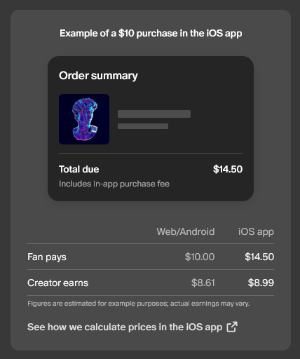 Also, fun fact, you're literally throwing money away by donating though the ios app that goes to no one else but apple. Really encourage you guys to make your donations though your browser on an android app. Apple should not get a cut of your donations just for using a device you