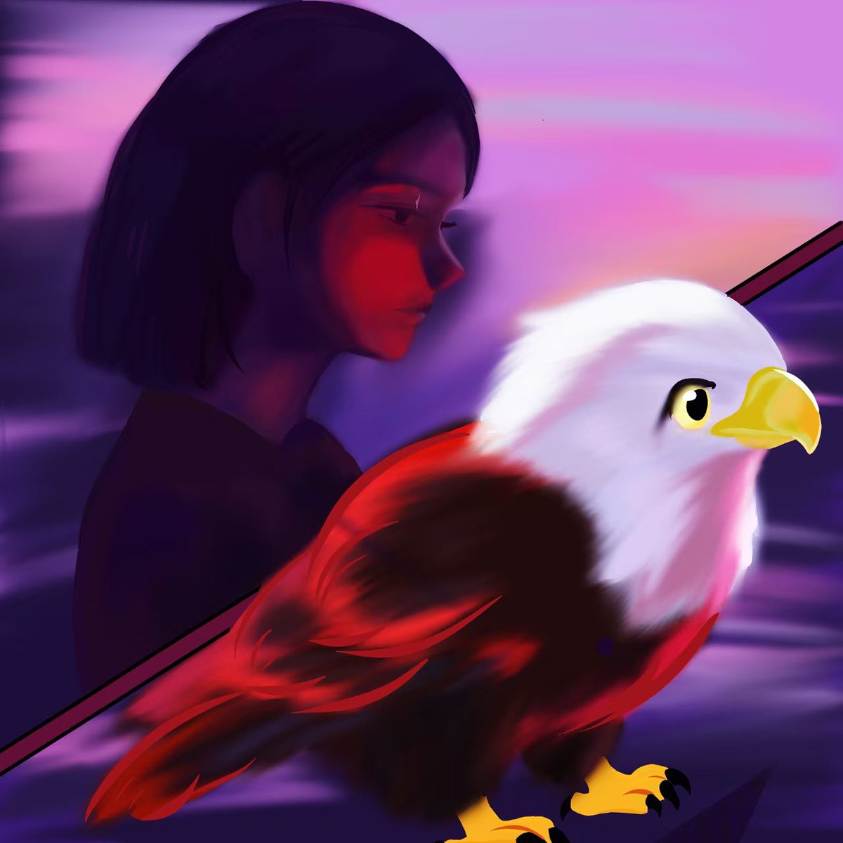 Amanda✖️<a href="/SoarFunToken/">SoarFun</a> 
这个🦅我有努力画了😂
不好画…
好像我的宝可梦 要准备战斗的样子