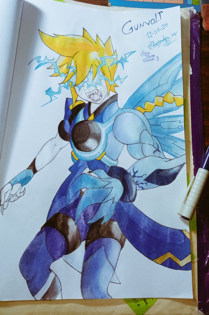 Massiel45614954's tweet photo. Este Gunvolt lo hice el año pasado xd
Casi no le hacen Fan Arts a Gunvolt en su forma dragón y eso duele pues se vé mil veces mejor que la forma perro xddd
#AzureStrikerGunvolt #GunvoltDragon #ASG #ASG3 #AzureStrikerGunvolt3 #Dragon #MegamanClone https://t.co/FqOW9OvVSY