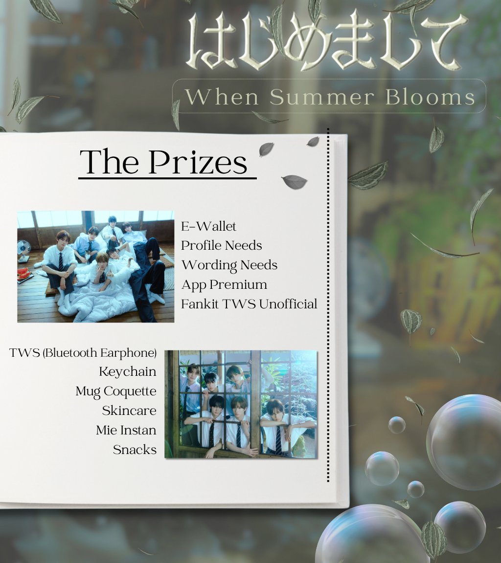 WeTwoUs's tweet image. ㅤ
( ✮ ) A soft countdown drips like lemonade from the edge of summer. This 𝗴𝗶𝘃𝗲𝗮𝘄𝗮𝘆 waits! 🍀🍃 Some treasures hide in quiet corners, packaged in rules, sealed with spark. Not everyone will notice, but maybe 𝘆𝗼𝘂 𝘄𝗶𝗹𝗹. ♥︎
ㅤ