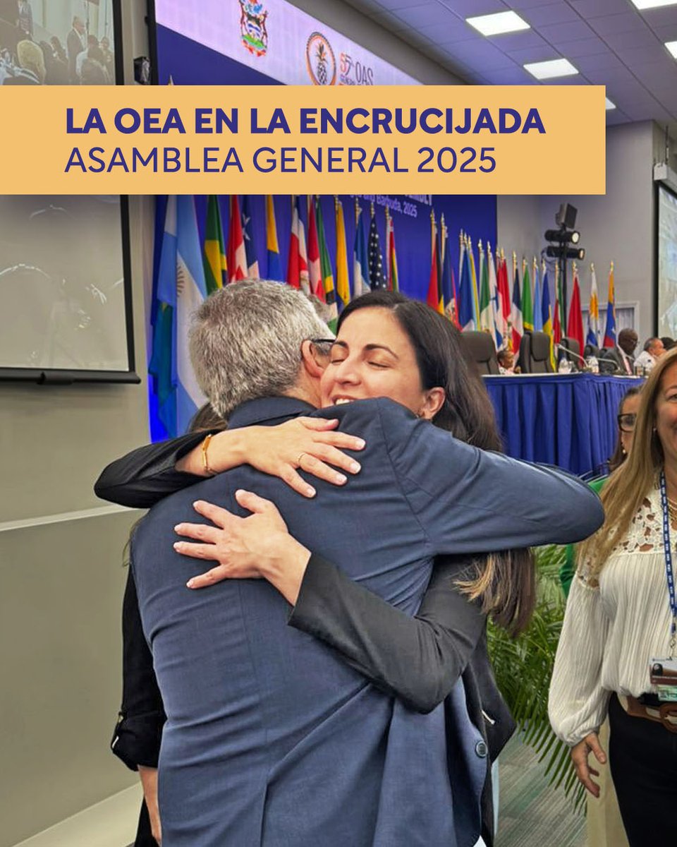 GlobalCenter4HR's tweet photo. 💥La OEA en la encrucijada💥
Terminó la 55 #AsambleaOEA en Antigua y Barbuda.
3 acontecimientos reflejan las fuertes tensiones que atraviesa la región:

1️⃣ Estados Unidos: O la OEA es parte de la solución o es parte del problema

Hilo🧵 https://t.co/4CKHwTo0ez