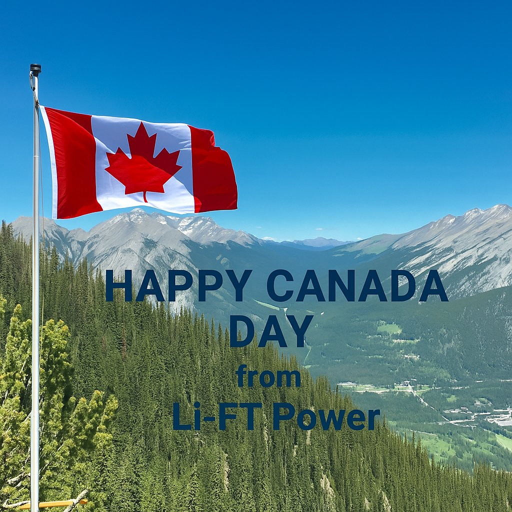Happy Canada Day from Li-FT Power!

Today, we celebrate the vibrant communities, diverse cultures, and innovative spirit that make Canada extraordinary. As we mark this day, we also recognize the importance of reflecting on our shared history and supporting reconciliation with