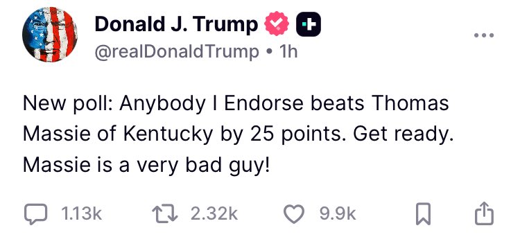Casey Kimbrell (@cbkimbrell) on Twitter photo <a href="/RepThomasMassie/">Thomas Massie</a> is one of the few fiscally responsible congressmen we have. Trump is going the wrong way here. <a href="/RepThomasMassie/">Thomas Massie</a> is one of the few fiscally responsible congressmen we have. Trump is going the wrong way here.
