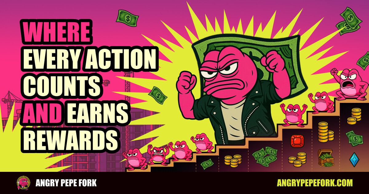 Every click. Every shill. Every move.
It all adds up — and it all gets rewarded.

$APORK is turning actions into value with CommunityFi and Gamified Play-To-Earn.
You don't just hold. You earn.

💢 The system pays those who fight back.
🔗 angrypepefork.com