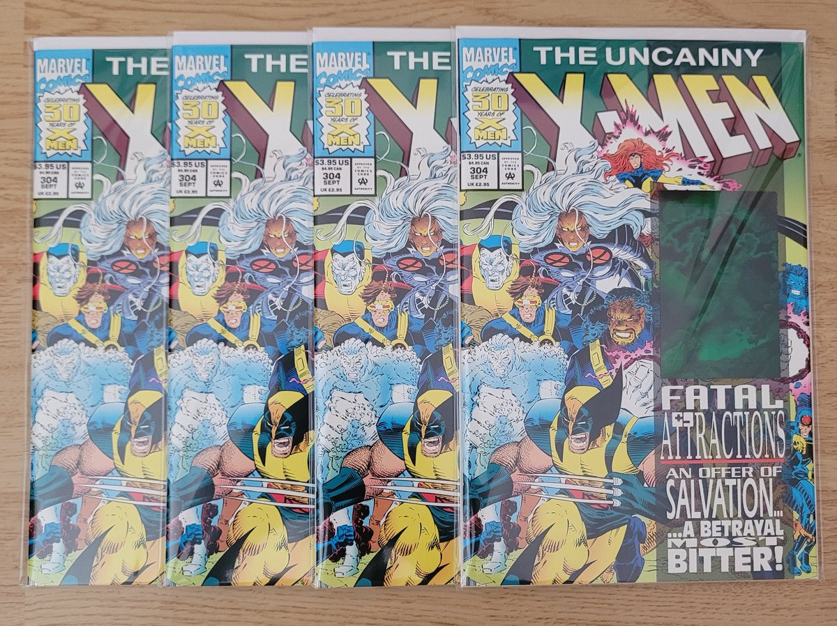 GenoTalksComics's tweet image. Uncanny X-Men #304 is my favorite single issue in all of #comics. Damn near anytime I see it cheap, I'm snatching it up. Found four copies at #HeroesCon. #comicbooks #XMen #comichaul #MarvelComics