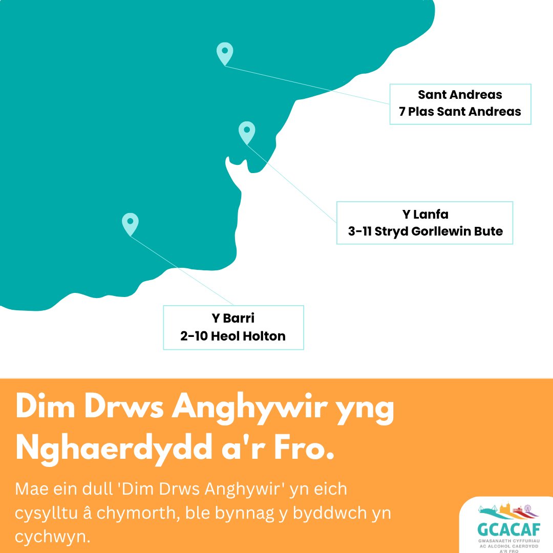 CAVDAS25's tweet image. There’s No Wrong Door at CAVDAS ❤️
📍 St Andrew’s, 7 St Andrew’s Place
📍 Y Lanfa, 3–11 West Bute St
📍 Barry, 2–10 Holton Rd
Wherever you are in your journey, we’re here to help.
#NoWrongDoor #CAVDAS #Cardiff #ValeOfGlamorgan #Support