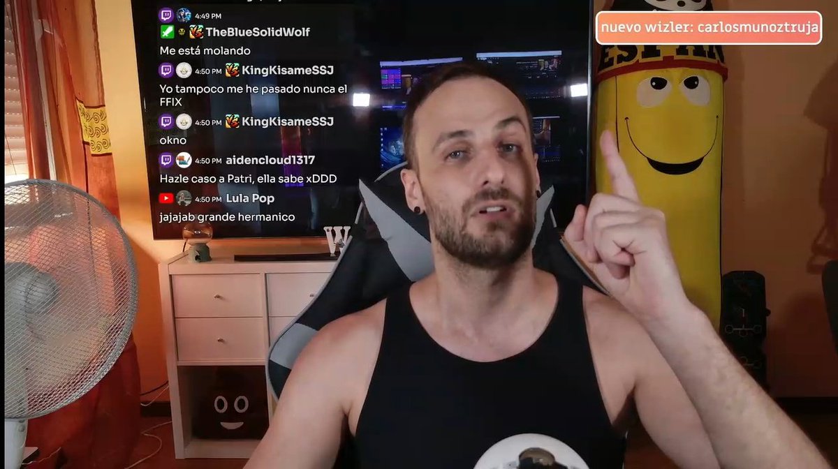 Un nuevo directo de <a href="/WizlaWizel/">Wizla&Wizel</a>; con <a href="/rdjstyle/">ℝ𝔻𝕁</a> ante su séquito de delincuentes <a href="/AidenLockart/">Aiden Lockhart Strife</a> <a href="/Maurokeiou137/">Mauro</a> <a href="/ryumi_chan97/">🌺𝘙𝘺𝘶𝘮𝘪-𝘊𝘩𝘢𝘯🌺</a> <a href="/KingKisameSSJ/">Migue (ACMania 5 Aniversario)</a> <a href="/BlueSolidWolf/">The Blue Solid Wolf</a> y más delincuencia.

Directo #JustChatting  y continuamos  la aventura de #FinalFantasyIX.