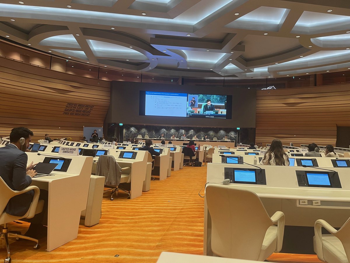 NIHRC's tweet image. Yesterday, NIHRC attended a UN seminar in the Palais des Nations on experiences and practices related to the establishment and strengthening of national mechanisms for implementation, reporting and follow-up.
