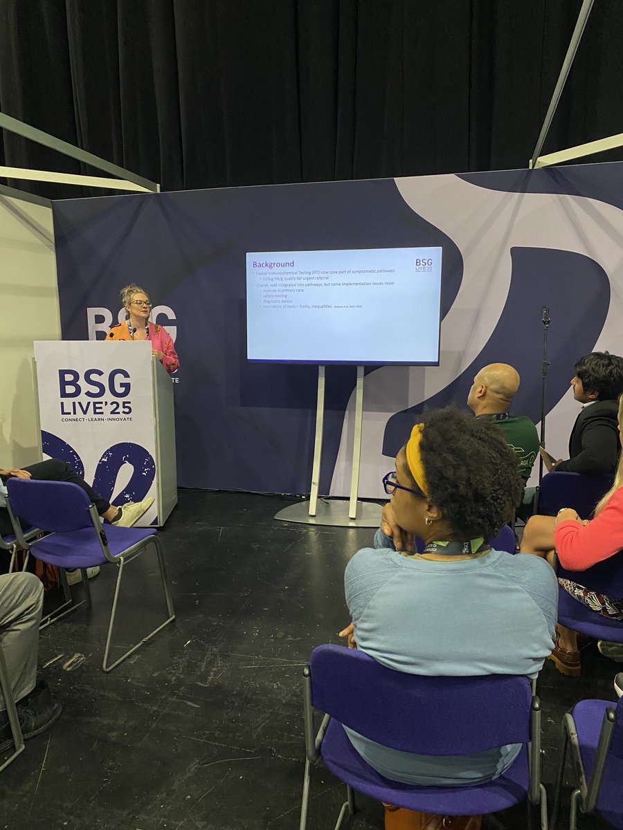 colospeedstudy's tweet image. 📣#BSGLive2025 - Award for Dr Christina Dobson📣
At last week's conference in Glasgow, @StinaMary presented findings from #ColoFC (which explored socio-demographic variation in symptomatic FIT return), and received an award for Best Flash Poster.
Well done, Christina! 👏