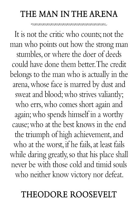 GIVENALITY's tweet image. It’s nice to see so many new faces take forms to run for offices. We need this.
We need more people who are willing to become the man in the arena than just pointing out faults.
It can be humbling and a growth experience of you let it.