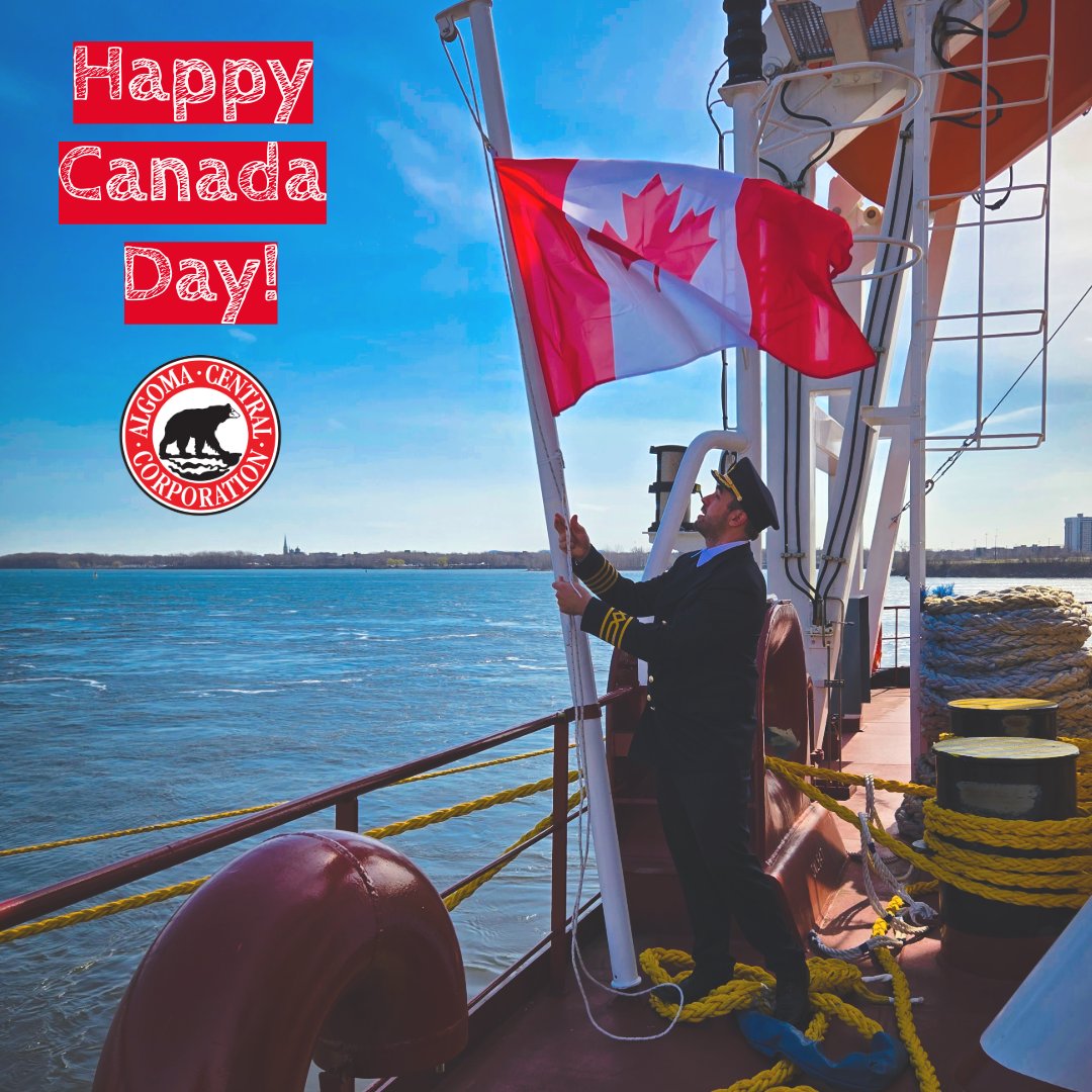 🍁Happy Canada Day from the Algoma Bear Family! 🇨🇦 Today we’re celebrating the country we proudly call home and the crews, customers &amp; communities that keep us going. From the coasts to the lakes to the locks, thanks for helping us keep Canada’s trade moving! ⚓ #MadeinCanada