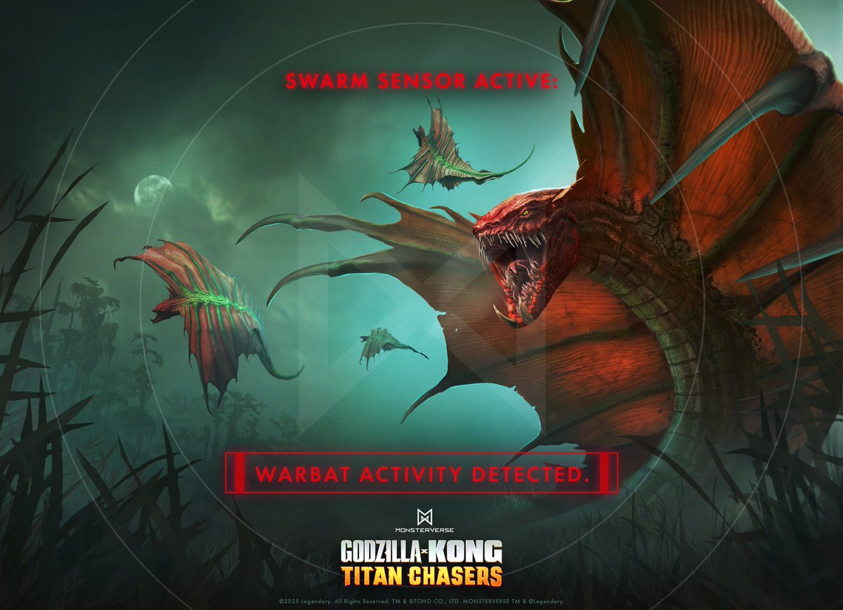 gxktitanchasers's tweet image. 🚨ACTIVITY DETECTED🚨
Warbats have taken to the skies and begun to swarm across the Siren Isles.
Reports suggests a larger, more dangerous force is imminent...
#Monsterverse