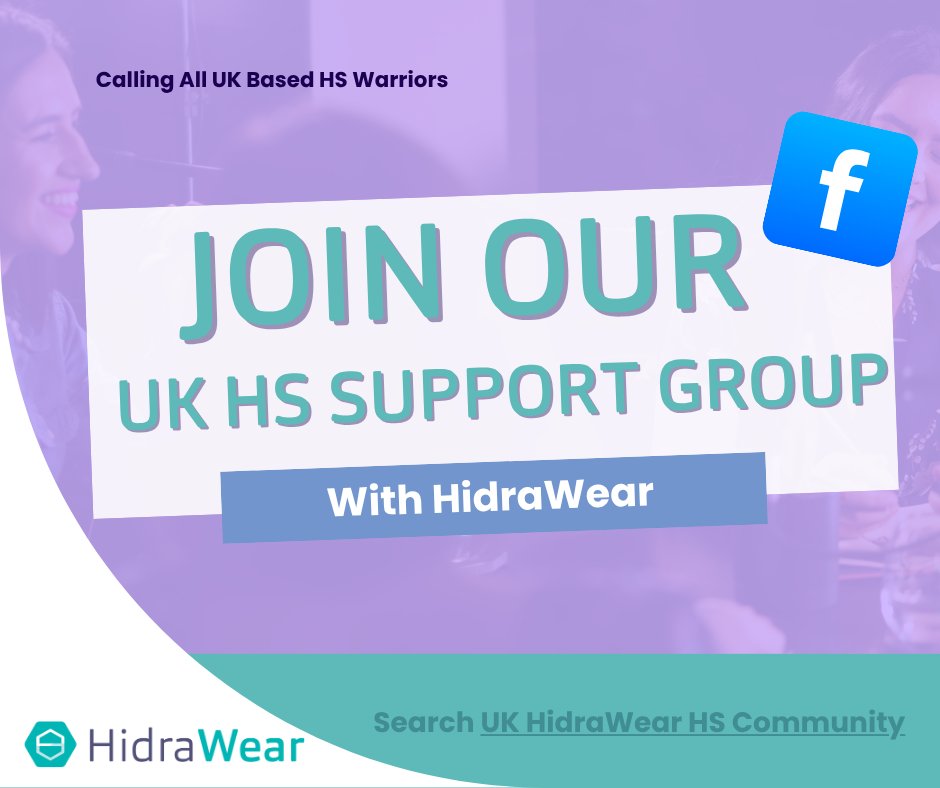 💜Join our new HS Support Group for HS Warriors in the UK

👉 Search Facebook for 'UK HidraWear HS Community'

And don't worry if you're not UK-based, you can join our international group too 🎉

👉 Search Facebook for 'HidraWear HS Community'

#hidradenitissuppurativa #HSWarrior
