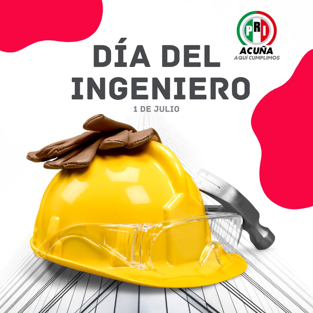 Hoy celebramos a quienes hacen que todo funcione (¡literal! 😅).

¡Feliz Día a las y los Ingenieros! 🔧📊

Gracias por darle forma a nuestras ideas y construir un futuro chido 💡🚀

#DíaDelIngeniero #PRI #Acuña #AquíCumplimos