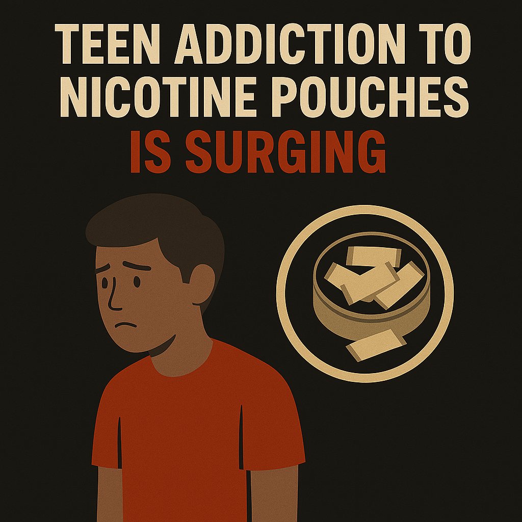 🚨 Teen Addiction to Nicotine Pouches is Surging 🚨
What looks harmless is turning into a serious public health crisis. More teens are getting hooked on high-dose nicotine pouches—easy to hide, hard to quit. Doctors are speaking out, and it’s time we listen.
⚠️ Highly addictive