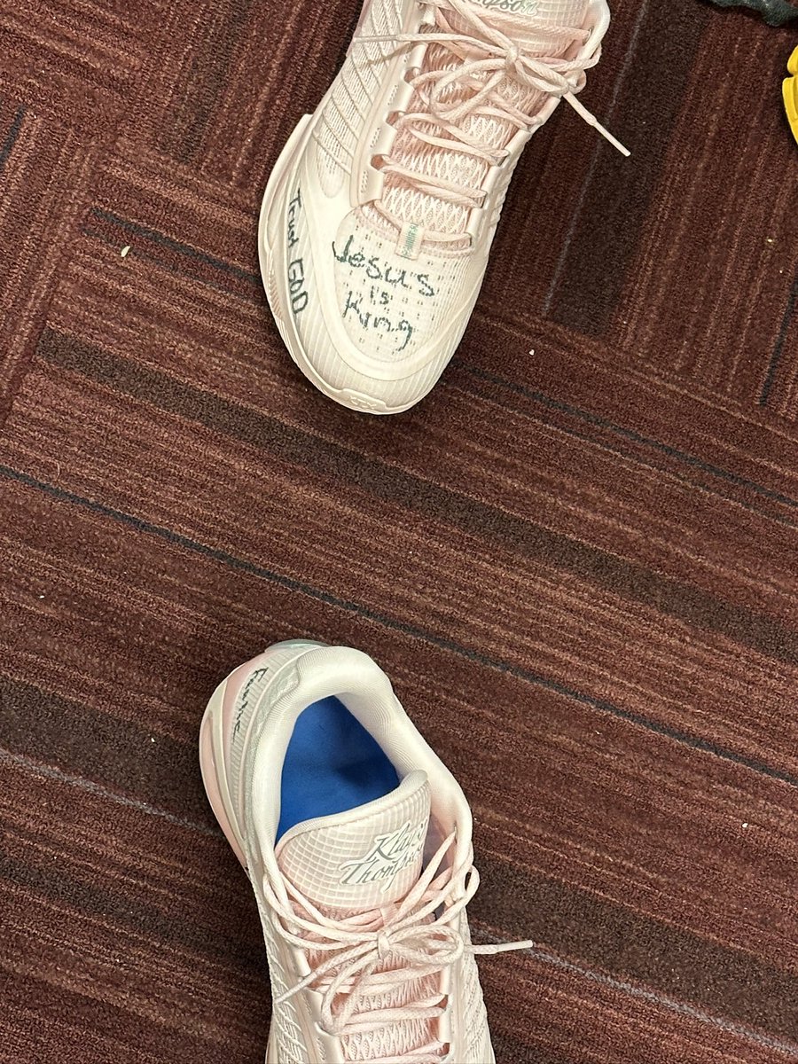 Kevon Looney wore these Klay sneakers for Game 1 of the Warriors’ first-round series in Houston. He was always showing love to his guys. Consummate pro, selfless teammate. Big strand of the Warriors’ DNA heading to New Orleans