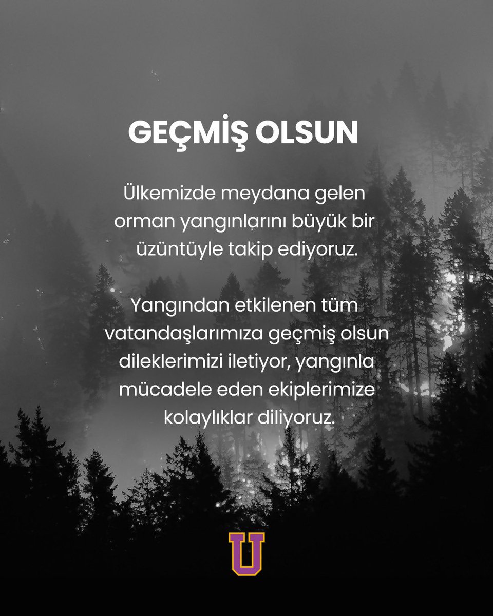 Ülkemizde meydana gelen orman yangınlarını büyük bir üzüntüyle takip ediyoruz.

Yangından etkilenen tüm vatandaşlarımıza geçmiş olsun dileklerimizi iletiyor, yangınla mücadele eden ekiplerimize kolaylıklar diliyoruz.