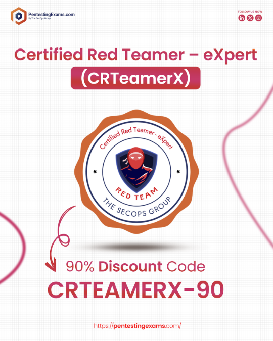 Jason Haddix (@jhaddix) on Twitter photo 🚨 Another Sponsor Giveaway!
<a href="/TheSecOpsGroup/">The SecOps Group</a> Dropped Their Brand-New Certified Red Teamer - eXpert (CRTeamerX) Exam!
In the last giveaway, you probably saw when they launched CRTeamer, which looked amazing. Now, with CRTeamerX, they’ve taken everything up a notch, for 🚨 Another Sponsor Giveaway!
<a href="/TheSecOpsGroup/">The SecOps Group</a> Dropped Their Brand-New Certified Red Teamer - eXpert (CRTeamerX) Exam!
In the last giveaway, you probably saw when they launched CRTeamer, which looked amazing. Now, with CRTeamerX, they’ve taken everything up a notch, for