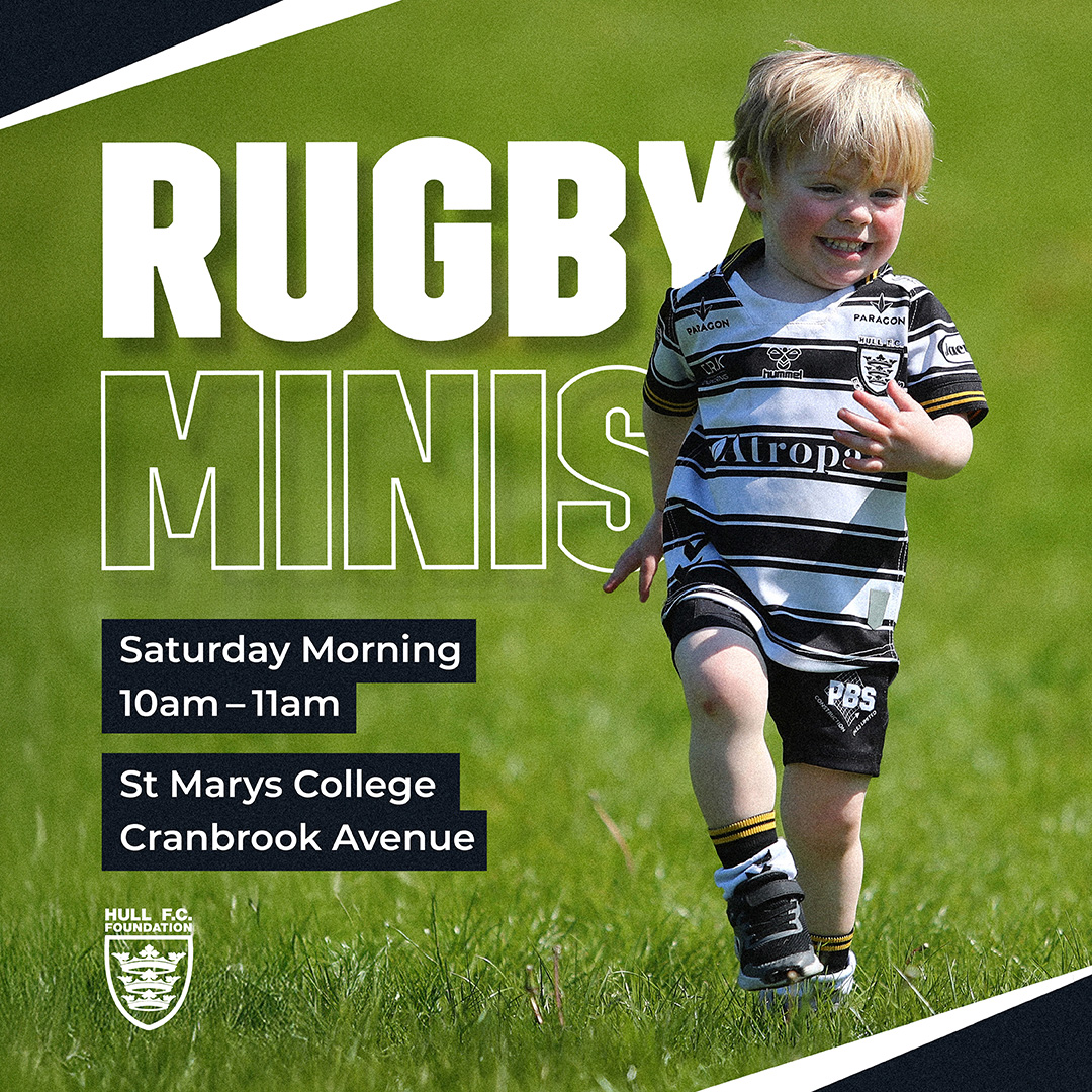 FCComFoundation's tweet image. 𝗥𝗨𝗚𝗕𝗬 𝗠𝗜𝗡𝗜'𝗦 👶 

Our sessions are moving back to Saturday mornings, running from 12th July! 🎉

Fun, friendly sessions for ages 2–5, perfect for your little one’s first steps into rugby league! 🏉

Book your place now 👉 tinyurl.com/hs6zptvn

#InOurCommunity⚫️⚪️