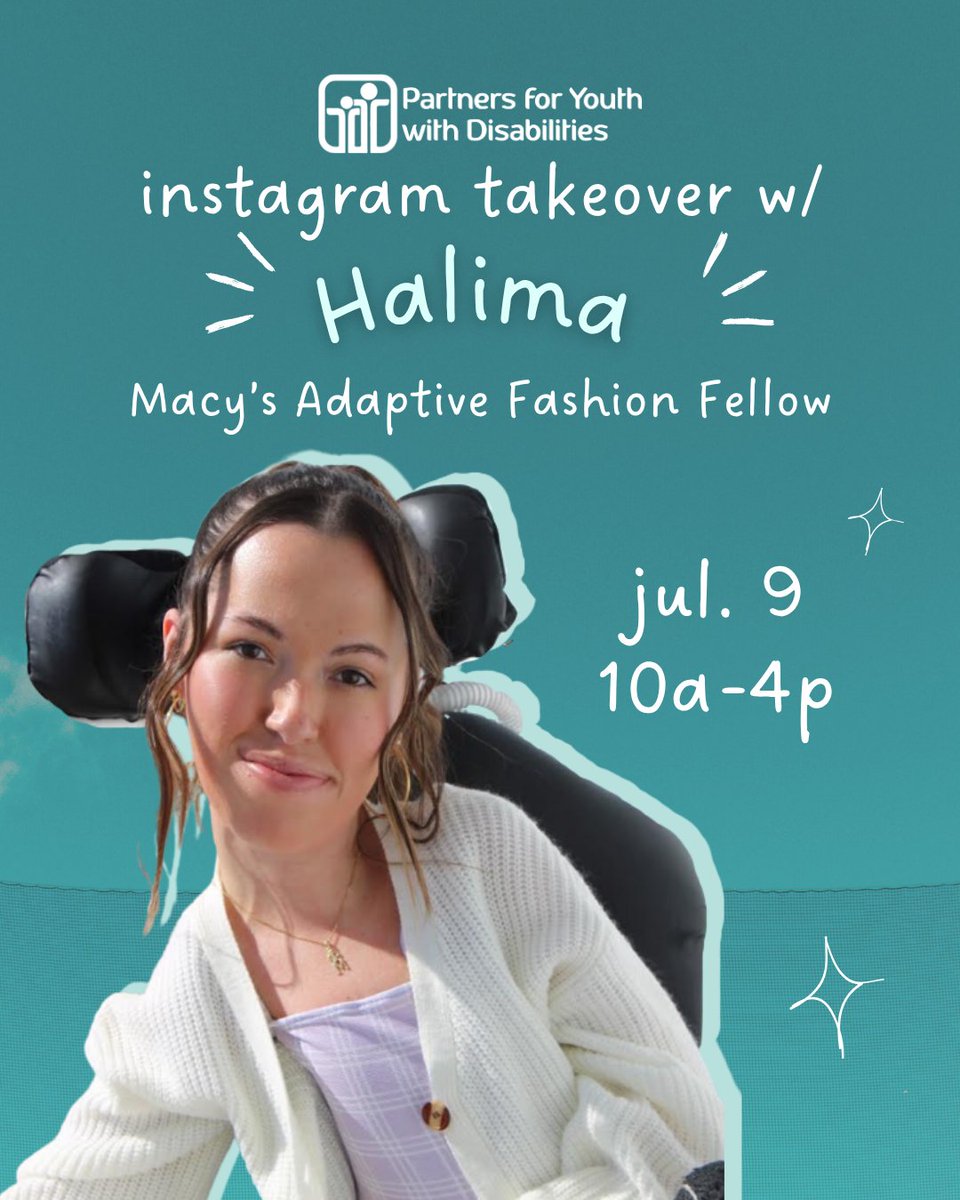 Want to know more about the world of adaptive fashion?

Halima recently completed a fellowship with Macy's, researching ways to enhance Macy's adaptive shopping experience.

Halima is taking over PYD's Instagram! She'll be answering questions on 7/9. Leave your questions below⬇️