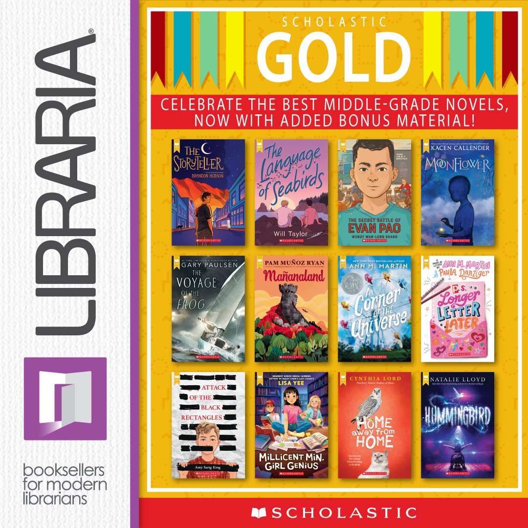 Libraria (@golibraria) on Twitter photo For the best in middle-grade fiction, go for the gold! 🥇
Scholastic Gold titles feature beloved authors, diverse characters, and bonus materials that deepen the reading experience—making them a favorite for teachers and students alike.
#ScholasticGold #GoForTheGold <a href="/Scholastic/">Scholastic</a> For the best in middle-grade fiction, go for the gold! 🥇
Scholastic Gold titles feature beloved authors, diverse characters, and bonus materials that deepen the reading experience—making them a favorite for teachers and students alike.
#ScholasticGold #GoForTheGold <a href="/Scholastic/">Scholastic</a>