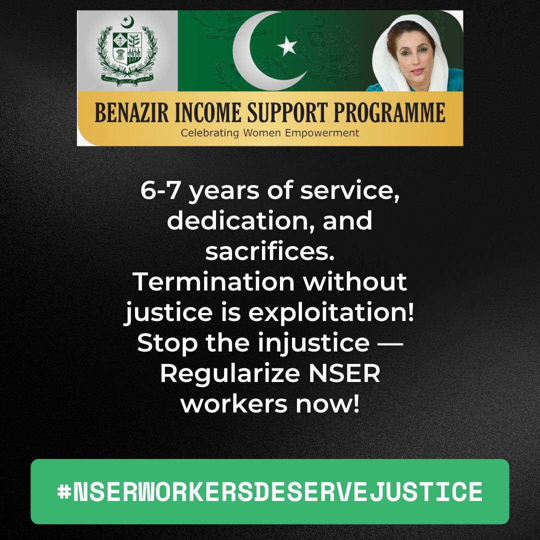 Muhamma52443045's tweet photo. We have been serving BISP for years with honesty under NADRA. We demand job security for our families! Kindly regularize us.
#NSERStaffDeserveJustice
 #RegularizeNADRAStaff @CMShehbaz @NadraPak @BISP_Pakistan https://t.co/KfJCvRZHZk