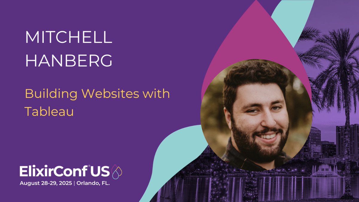 mitchhanberg's tweet image. Excited to announce I’ll be speaking at @ElixirConf US this year!

I’ll be speaking about Tableau, the static site generator I built to power my blog and the elixir-tools website. See you there!

- github.com/elixir-tools/t…
- mitchellhanberg.com
- elixir-tools.dev