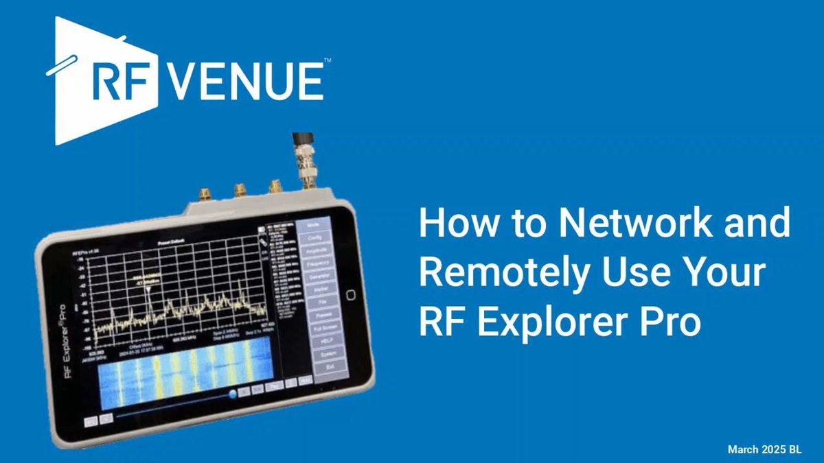 RFvenue's tweet image. New video: Hands-on with the RF Explorer Pro
See how this portable spectrum analyzer helps audio pros troubleshoot RF issues and scan smarter in the field.

Watch the full demo 👉 hubs.ly/Q03vqf_r0
#RFVenue #RFExplorerPro #WirelessAudio #ProAV #LiveSound #AVTech