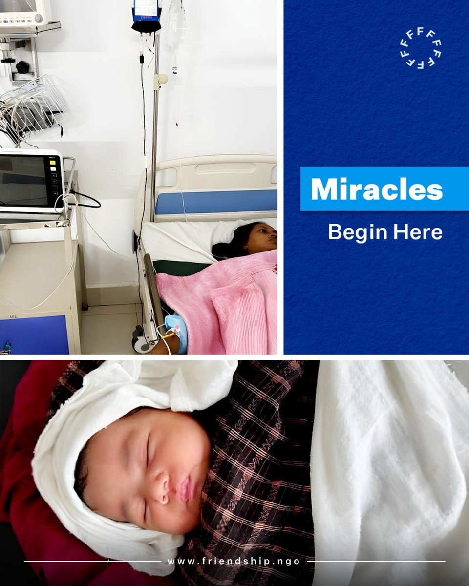 Fatema, 21, needed an emergency C-section—and rare O-negative blood to survive.

A few days earlier, a visitor had donated that exact type.

That one act saved two lives.

At Friendship, compassion connects moments, strangers—and destinies.

#friendshipngo