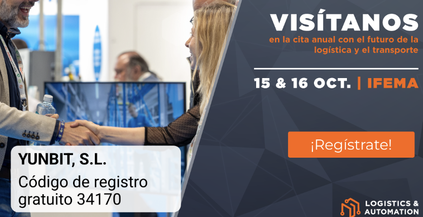Estaremos presentes en Logistic &amp; Automation Madrid, el el mayor encuentro del sector logístico y del transporte en España.  Esperamos que podamos vernos por allí los días 15 y 16 de octubre.  Haga click aquí para obtener tu entrada gratuita: invt.io/1txbkp4slgx