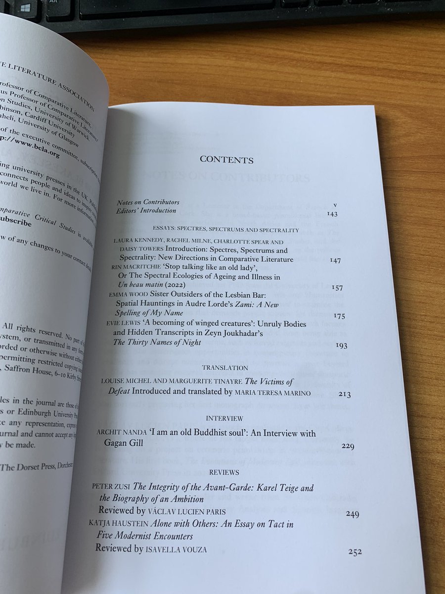 Laura Kennedy (@laurapkennedy) on Twitter photo Great to get my hands on the latest issue of Comparative Critical Studies, published on the occasion of <a href="/BCLA_Official/">BCLA_Official</a>’s 50th anniversary. It was a pleasure to co-edit a half special issue as part of this commemorative publication with my comp lit gals! Great to get my hands on the latest issue of Comparative Critical Studies, published on the occasion of <a href="/BCLA_Official/">BCLA_Official</a>’s 50th anniversary. It was a pleasure to co-edit a half special issue as part of this commemorative publication with my comp lit gals!