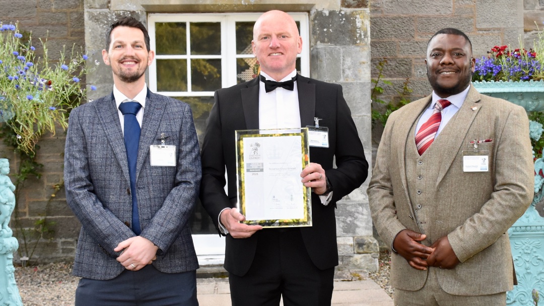 hrfca's tweet image. Employer organisations in the HRFCA-area received their Defence Employer Recognition Scheme (ERS) Silver Awards for 2025 during a ceremony held at @museumbw in Perth: hrfca.co.uk/public-news/20…. The ERS Silver Awards were presented by Naval Regional Commander Scotland & Northern…